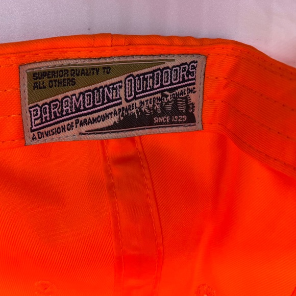 Buckmasters Baseball Cap Bright Neon Safety Orange Hat OSFM Adjustable Antlers - Picture 8 of 8